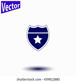 Police badge icon.