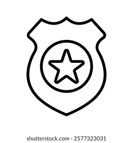 Police badge icon color editable