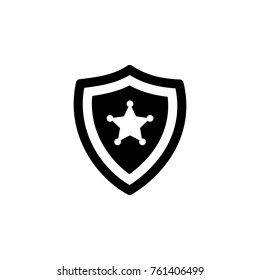 police badge icon. Police element icon. Premium quality graphic design. Signs, outline symbols collection icon for websites, web design, mobile app, info graphics on the white background