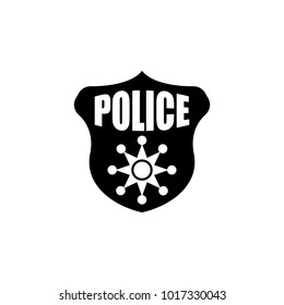 police badge icon. Element of police profession icon. Premium quality graphic design icon. Signs and symbols collection icon for websites, web design, mobile app on white background