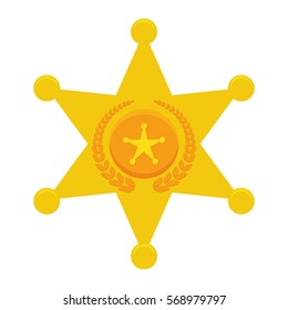 police badge icon image vector illustration design 