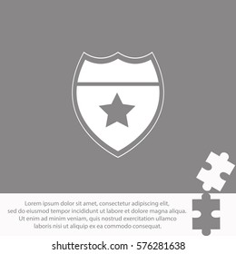 Police badge  icon Vector design.
