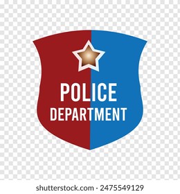 Police badge line icon, officer and law, shield with star sign, vector graphics, a linear pattern on a white background, Police badge icon.
