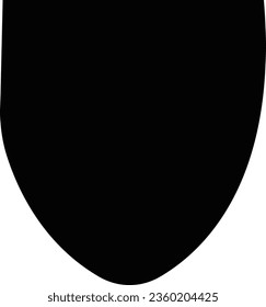 Police badge shape. Security, football patches isolated on white background. shield shape protection, black security and football badge