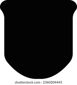 Police badge shape. Security, football patches isolated on white background. shield shape protection, black security and football badge