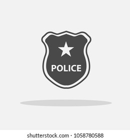 police badge vector icon