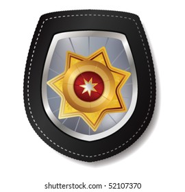  police badge vector illustration