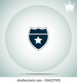 Police badge  vector illustration.