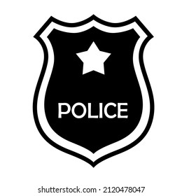 Police badge vector, Police Officer Badge Icon