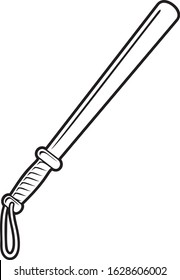 police bat (rubber baton, security truncheons)