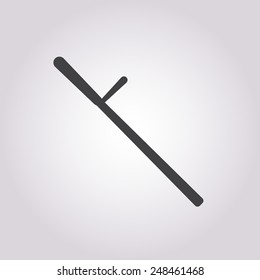 Police baton icon. 