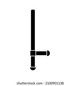Police baton icon design template vector isolated