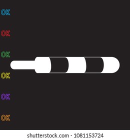 police baton, icon, Eps10