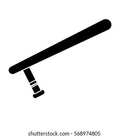 police baton  icon image vector illustration design 