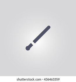 police baton icon. vector. sign