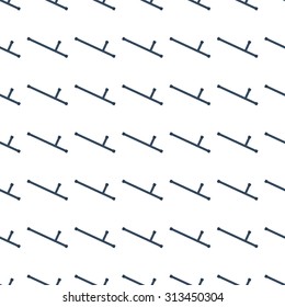 police baton vector icon seamless pattern, tiling ornament on white.