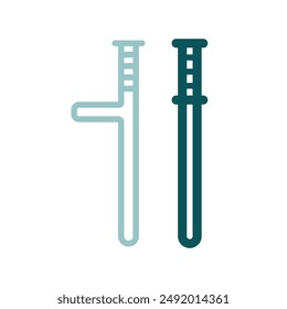 Icono aislado de Vector de porra de la policía. Manifestación, protesta, huelga, revolución. Símbolo gráfico para su diseño de Sitio web, logotipo, App, UI