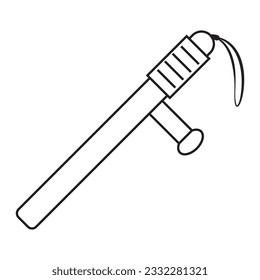 Polizei-Batons-Symbol, Vektorgrafik-Symboldesign