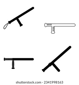 Police Batons icon, vector illustration symbol design