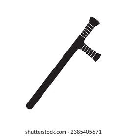 Polizei-Batons-Symbol, Vektorgrafik-Symboldesign