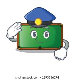 Police billiard table in shape of cartoon