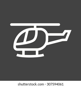 Police, blue, helicopter icon vector image.Can also be used for law and order. Suitable for mobile apps, web apps and print media.