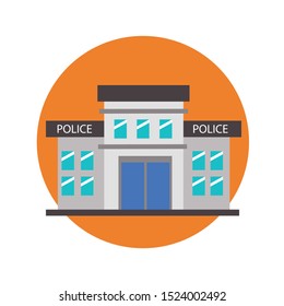 police building vector jail simple illustrator design