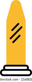 Police bullet , illustration, vector on a white background.