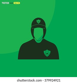 Police cadet Vector icon