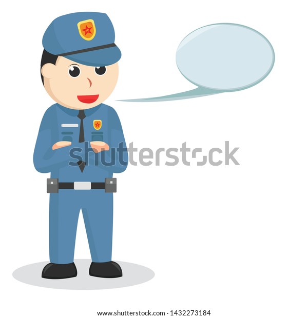 Police With Callout job\
illustration