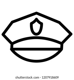 Police Cap Design Stock Vector (Royalty Free) 1207918609 | Shutterstock