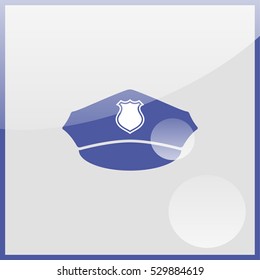 Police cap icon.