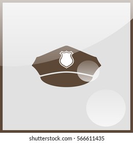 Police cap icon.