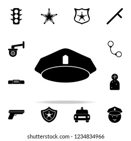police cap icon. Police icons universal set for web and mobile