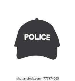 Police cap icon, vector illustration design. Police collection.