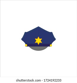 Police cap. illustration for web and mobile design.