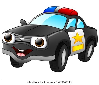 Police car cartoon
