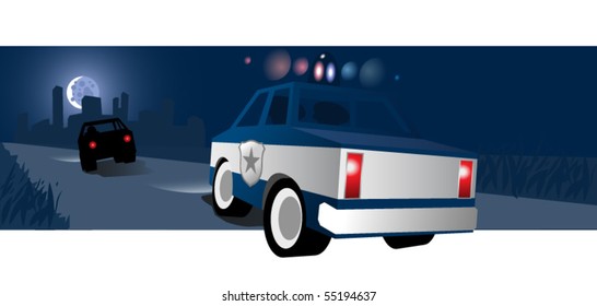 police car chase