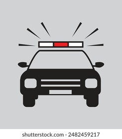 Police Car clip art, Police car icon vector illustration, Car symbol, Car icon isolated