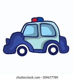 Police car collection stock vector