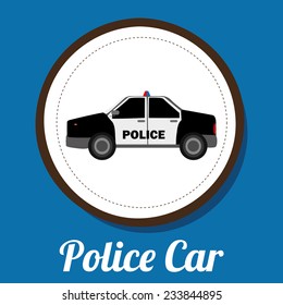 police car design , vector illustration