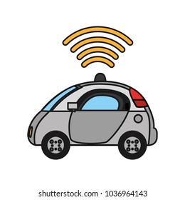 police car with digital wifi connection
