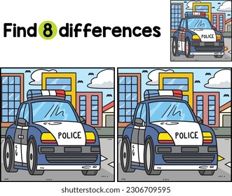 Police Car Find The Differences