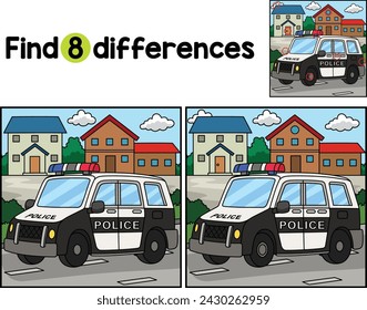 Police Car Find The Differences