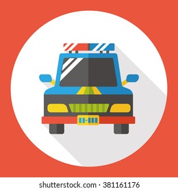 police car flat icon
