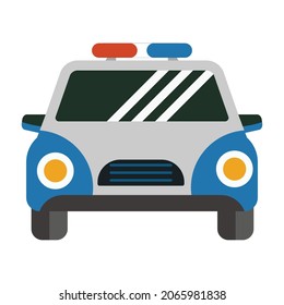  police car Flat vector icon which can easily modify or edit 