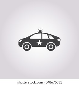 Police car icon. 