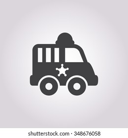 Police car icon. 