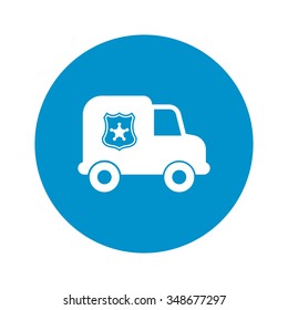 Police car icon. 
