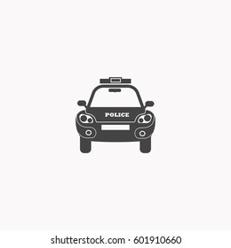 Police car icon illustration isolated vector sign symbol